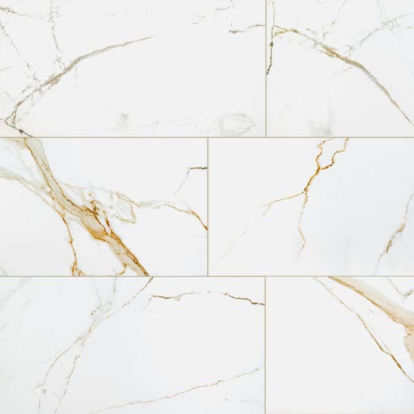 MSI Michella Marbella 24 in. x 48 in. Matte Porcelain Marble Look Floor and Wall Tile (15.5 sq. ft./Case)