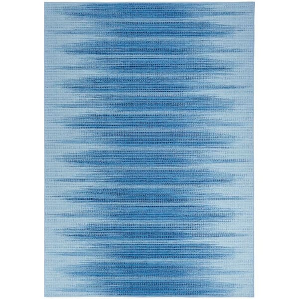 Vintage Home Blue 5 ft. x 7 ft. Abstract Contemporary Area Rug