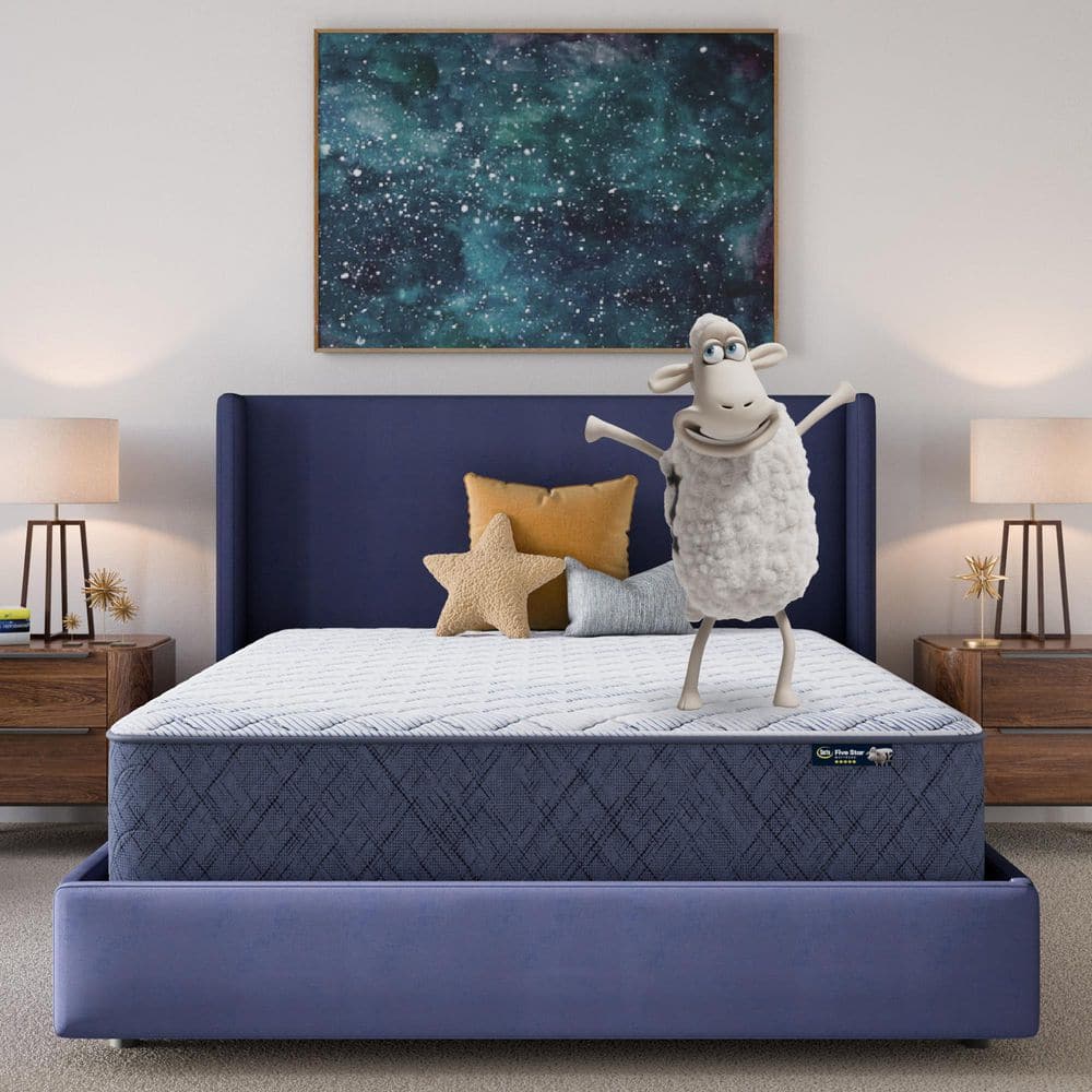 Serta 5 Star Mattress Sleep to Go Queen Firm 12 in. Mattress in a