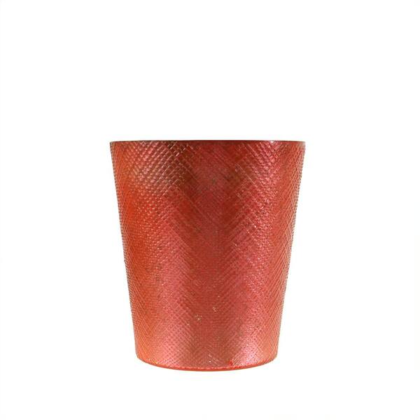 Northlight 5.5 in. Decorative Salmon Pink and Silver Mercury Glass Votive Candle Holder