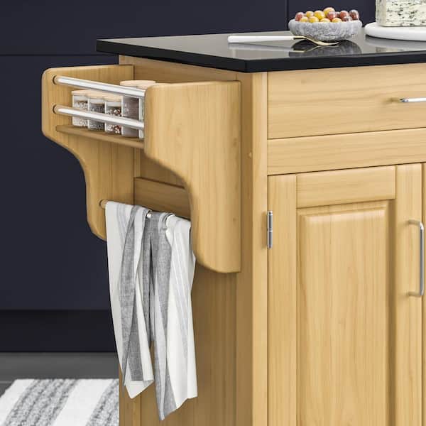 A Cart Natural Kitchen, Home Styles Create A Cart Kitchen Island With Granite Top