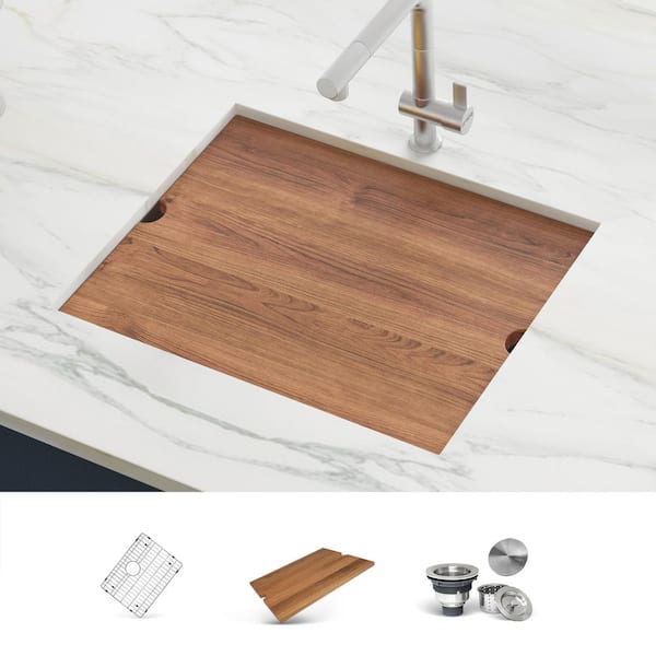 Roma 18 in. Undermount Single Bowl 16-Gauge Stainless Steel Bar Prep Workstation Kitchen Sink