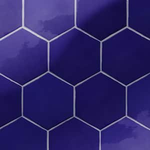 Viva Hex Azul 5-7/8 in. x 6-3/4 in. Ceramic Wall Tile (9.24 sq. ft./Case)