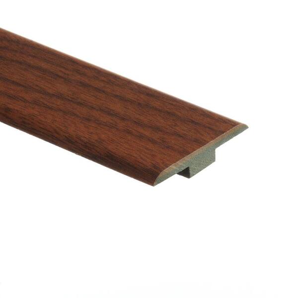 Zamma Hawthorne Walnut 7/16 in. Thick x 1-3/4 in. Wide x 72 in. Length Laminate T-Molding-DISCONTINUED