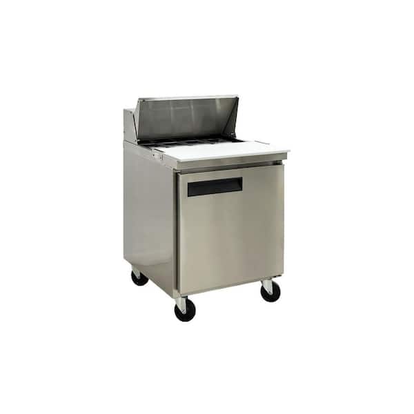 Elite Kitchen Supply 29 in. 6.56 cu. ft. Commercial Sandwich Prep Table ESP29 in Stainless Steel