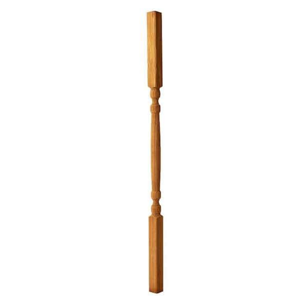 Unbranded 2 in. x 2 in. x 3 ft. Pressure-Treated Cedar-Tone Spindle