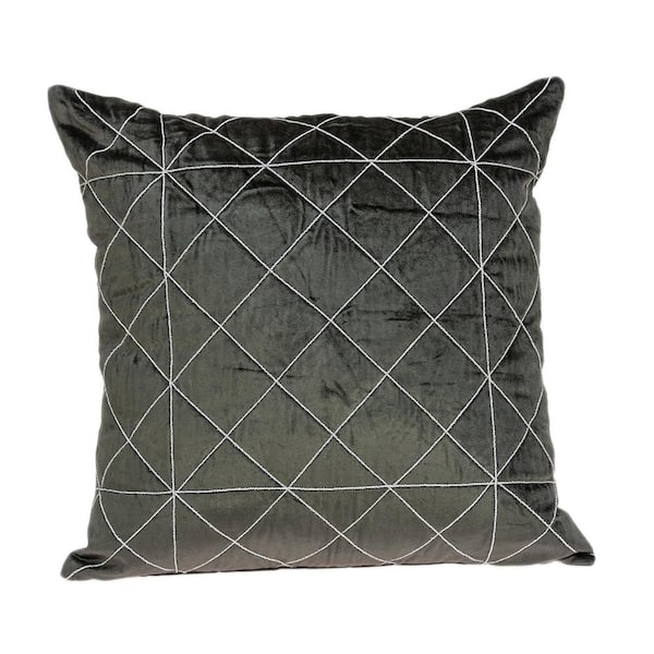 PARKLAND COLLECTION Tada Grey Throw Pillow
