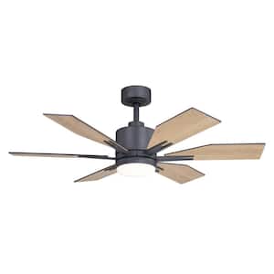 Mayfield 44 in. LED Indoor Charcoal Black Ceiling Fan with Light Kit and Remote