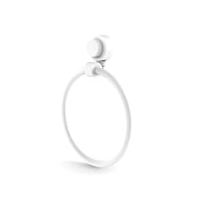 Venus Collection Towel Ring in Matte White