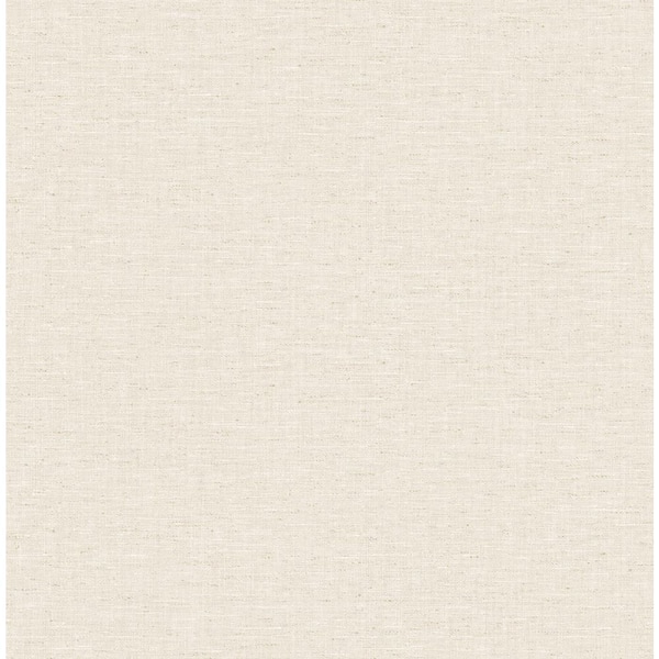 30.75 sq. ft. Villa The Donovan Faux Linen Vinyl Peel and Stick Wallpaper Roll