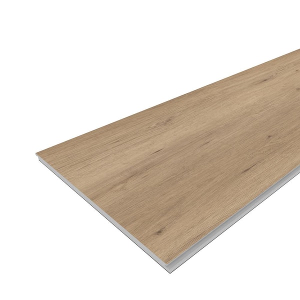 NewTechWood Everlux Premium 9 in. W x 12 in. L Alice Desert Brown Click Lock Waterproof Luxury Vinyl Plank Flooring Sample