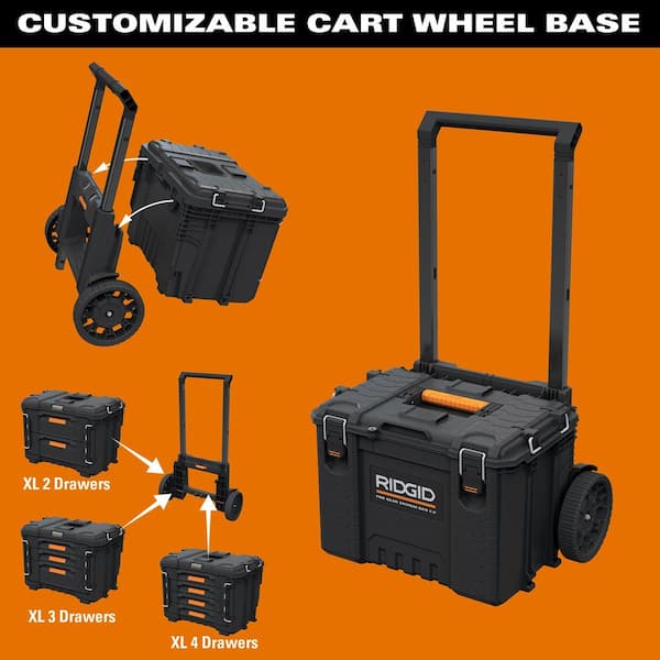 RIDGID Pro Gear System Gen 2.0 Durable All Terrain Rolling Tool