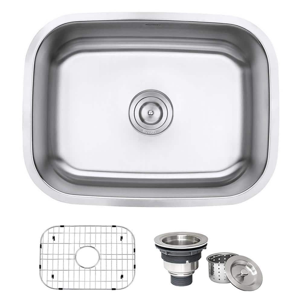 Ruvati 27" Stainless Steel Drop-In Single Bowl Kitchen Sink