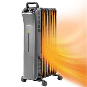 1500-Watt Electric Heater Oil Filled Space Heater with Adjustable Thermostat