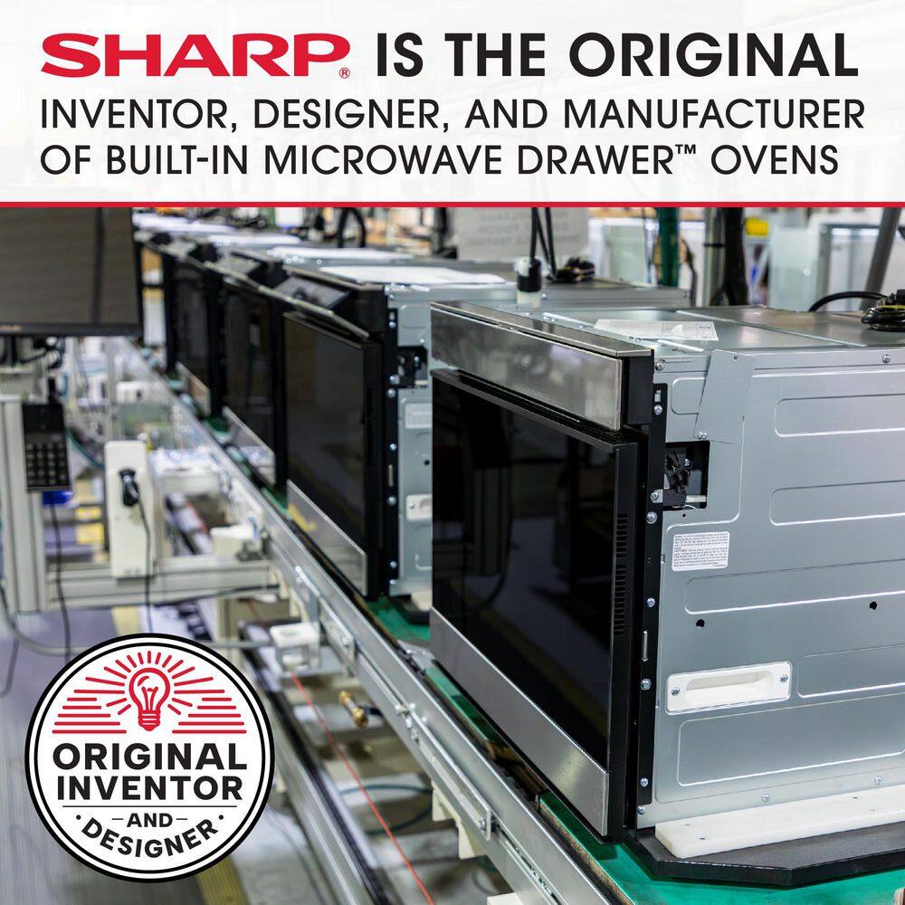 Sharp 24-Inch Stainless Steel Built-In Microwave Drawer Oven