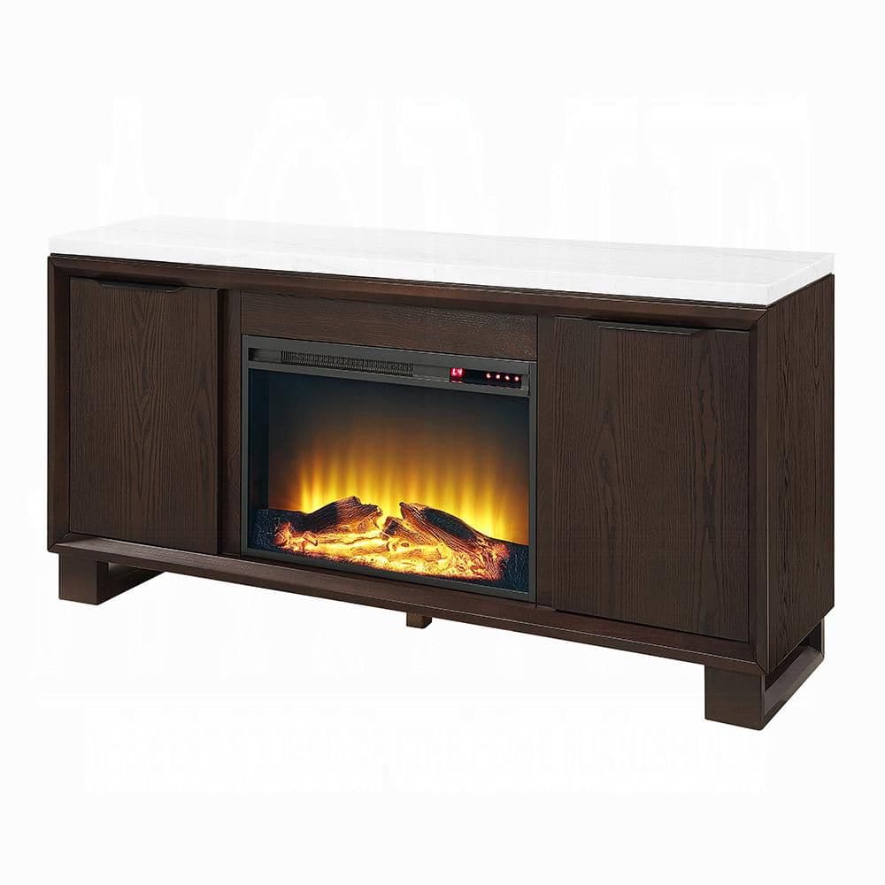 Acme Furniture Vantage 62 in. Freestanding Electric Fireplace in