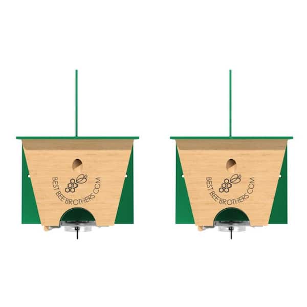 Best Bee Brothers Turbo Trap 2.0 with Bee Vault - Carpenter Bee Trap - Professional-Grade (2-Pack)