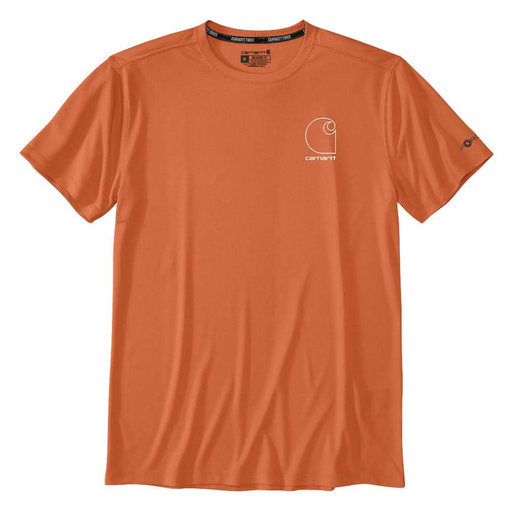 Mens Tshirt T Shirt Carhartt Orange Carhartt Men's Large Sedona