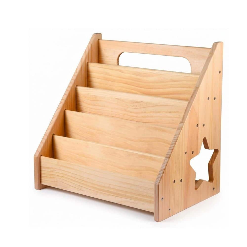 Wood Freestanding Magazine Rack Toddler Bookshelf for Kids PUAS57YBYUS ...