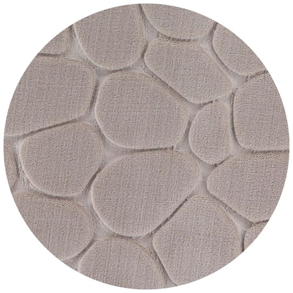 YISUMEI Pebble Stone Bathroom Mat, Non-Slip Super Absorption Cobblestone Bath Carpet with Rubber Backing, Fit Under Bathroom Doormat Floor Rugs for