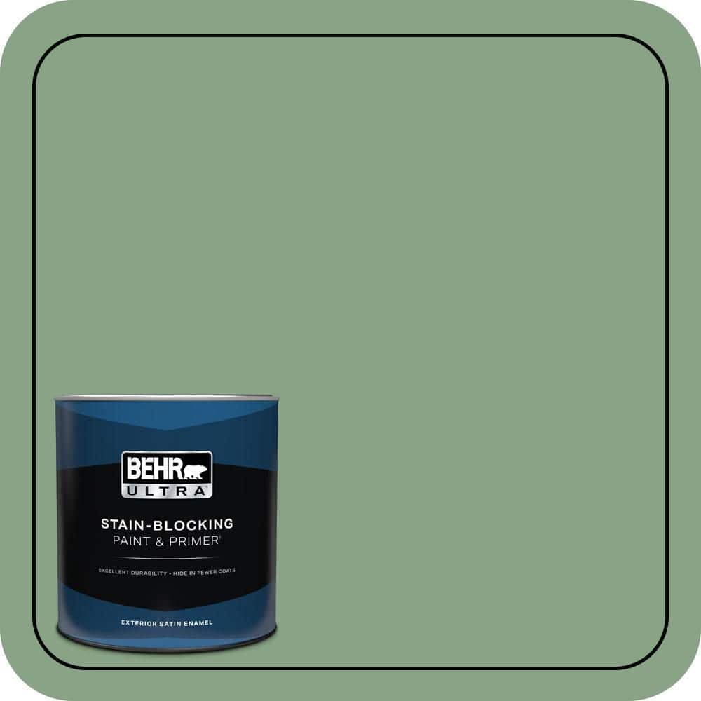 1 qt. #S400-5 Gallery Green Satin Enamel Exterior Paint & Primer price history on PriceWatchPro