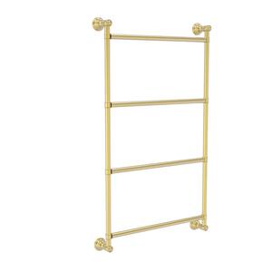 Carolina Collection 4-Tier 36 in. Ladder Towel Rack Bar in Satin Brass