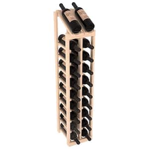 Natural Unstained Pine 20-Bottle 2-Column 10-Row Display Top Wine Rack Kit