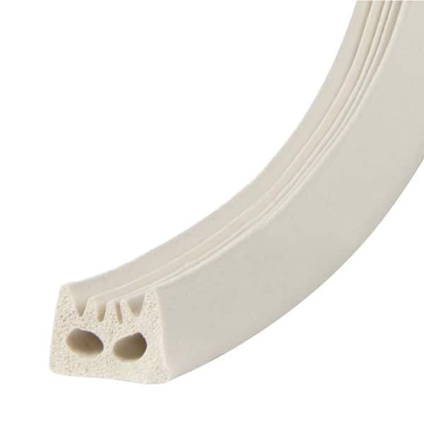 Frost King 1-1/4 in. x 7/16 in. x 10 ft. White High-Density Rubber Foam  Weatherstrip Tape R516WH - The Home Depot