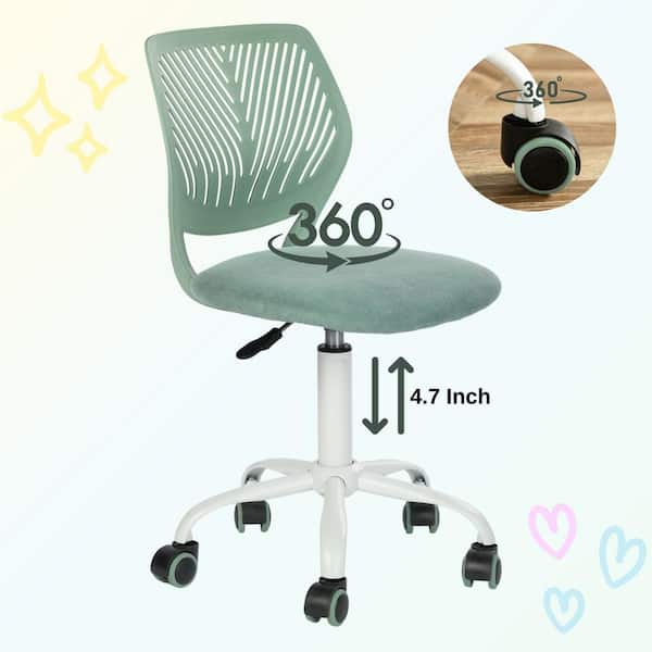 Homy Casa Carnation Mesh Ergonomic Swivel Task Chair in Aqua with Adjustable Height and Breathable Back Support for Teens CARNATION FABRIC AQUA - The Home Depot Homy Casa Carnation Mesh Ergonomic Swivel Task Chair in Aqua with Adjustable Height and Breathable Back Support for Teens CARNATION FABRIC AQUA - The Home Depot