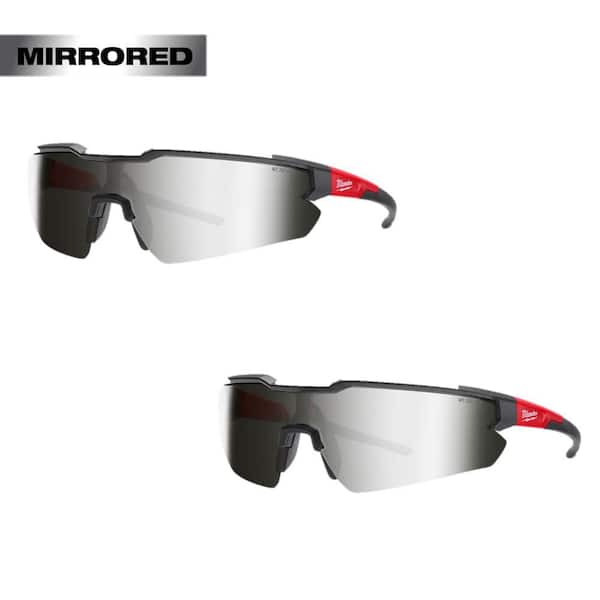 Safety Glasses with Mirror Anti-Scratch Lenses (2-Pack)