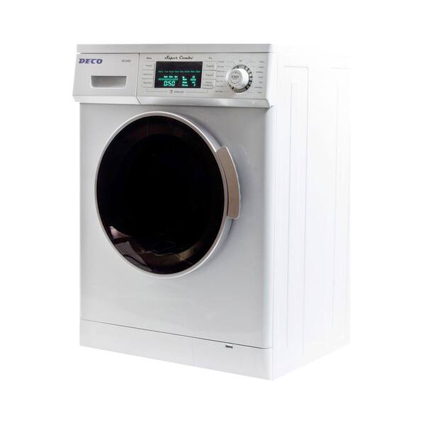 Deco - All-in-One 1.57 cu. ft. Compact Combo Washer and Electric Dryer with Optional Condensing/Venting Dry in White
