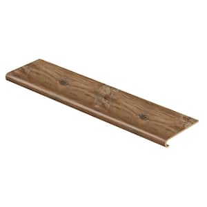 Heirloom Pine/Mountain Knot 47 in. L x 12-1/8 in. D x 1-11/16 in. H Vinyl Overlay to Cover Stairs 1 in. T