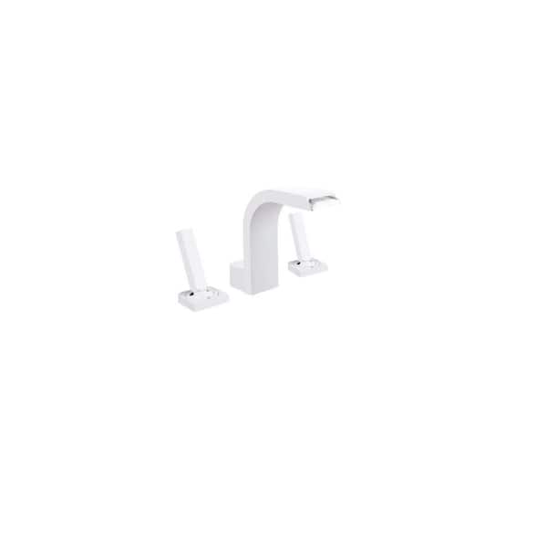 Unbranded Commercial Metering Double Handle Bathroom Sink Faucet in Brass 16GS-36108
