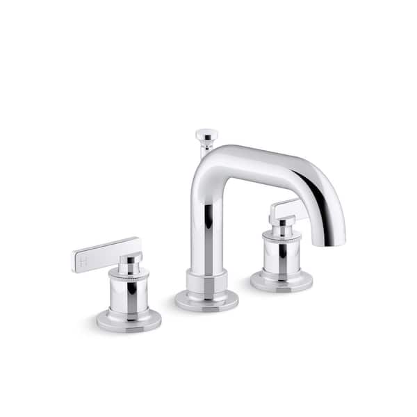 KOHLER Castia By Studio McGee 2-Handle Deck-Mount Bath Faucet Trim with Diverter in Polished Chrome
