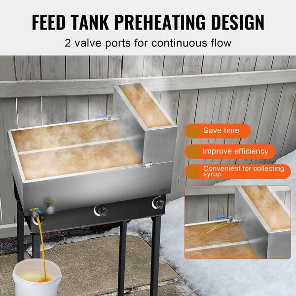 VEVOR Maple Syrup Evaporator Pan,47 gal.,683 Cups of 8.8oz