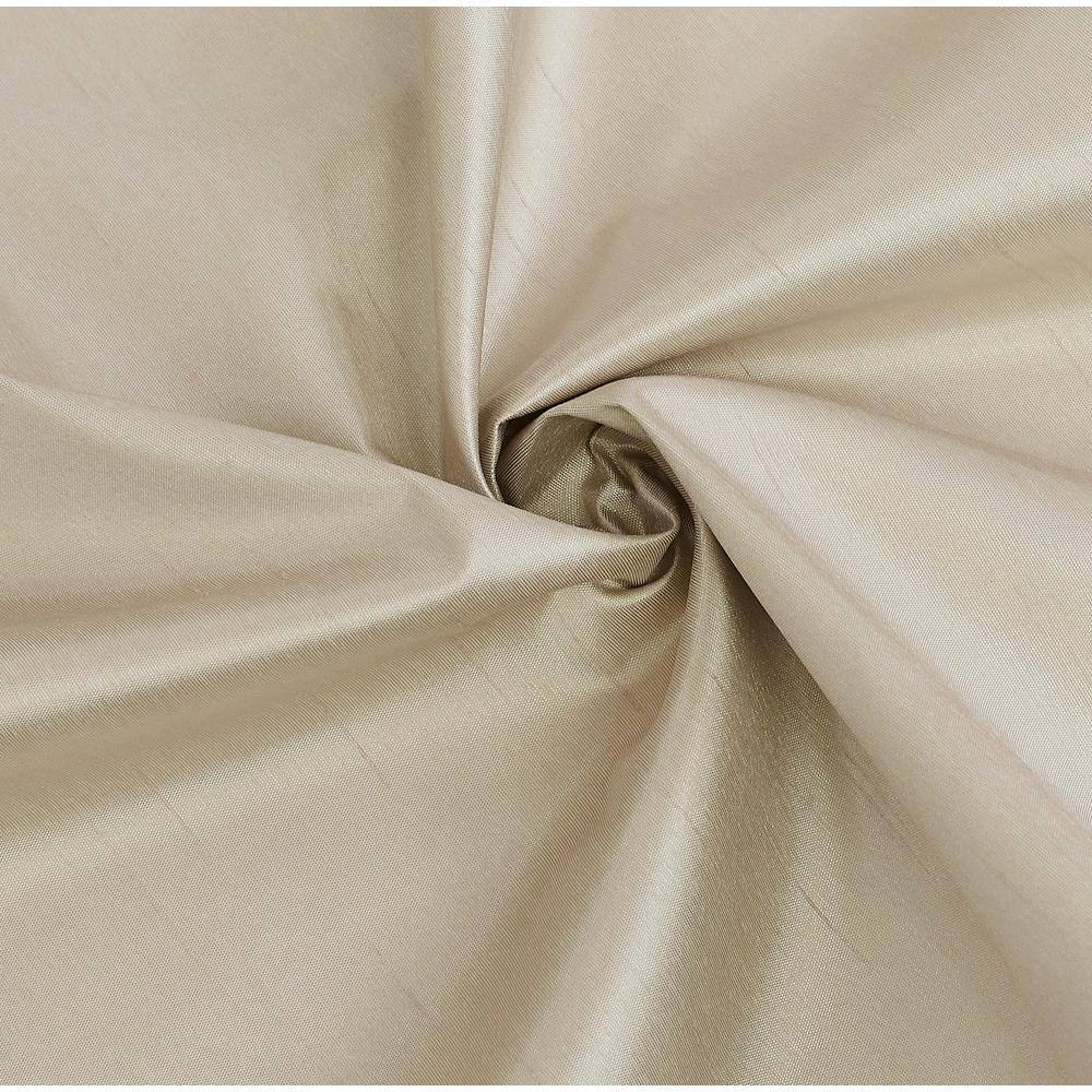 Wheat Faux Silk Blackout Grommet Curtain Panel 95"