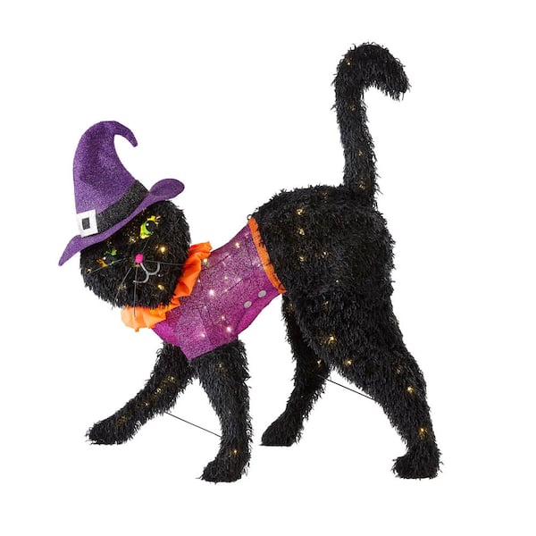 3.5 FT Halloween Classics LED Black Cat Y4