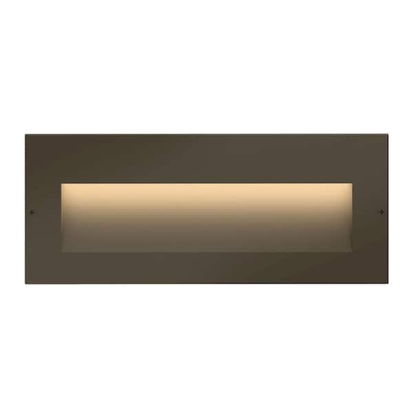 Hinkley Landscape Lighting Taper Wide Horizontal 12v Step Light, Bronze