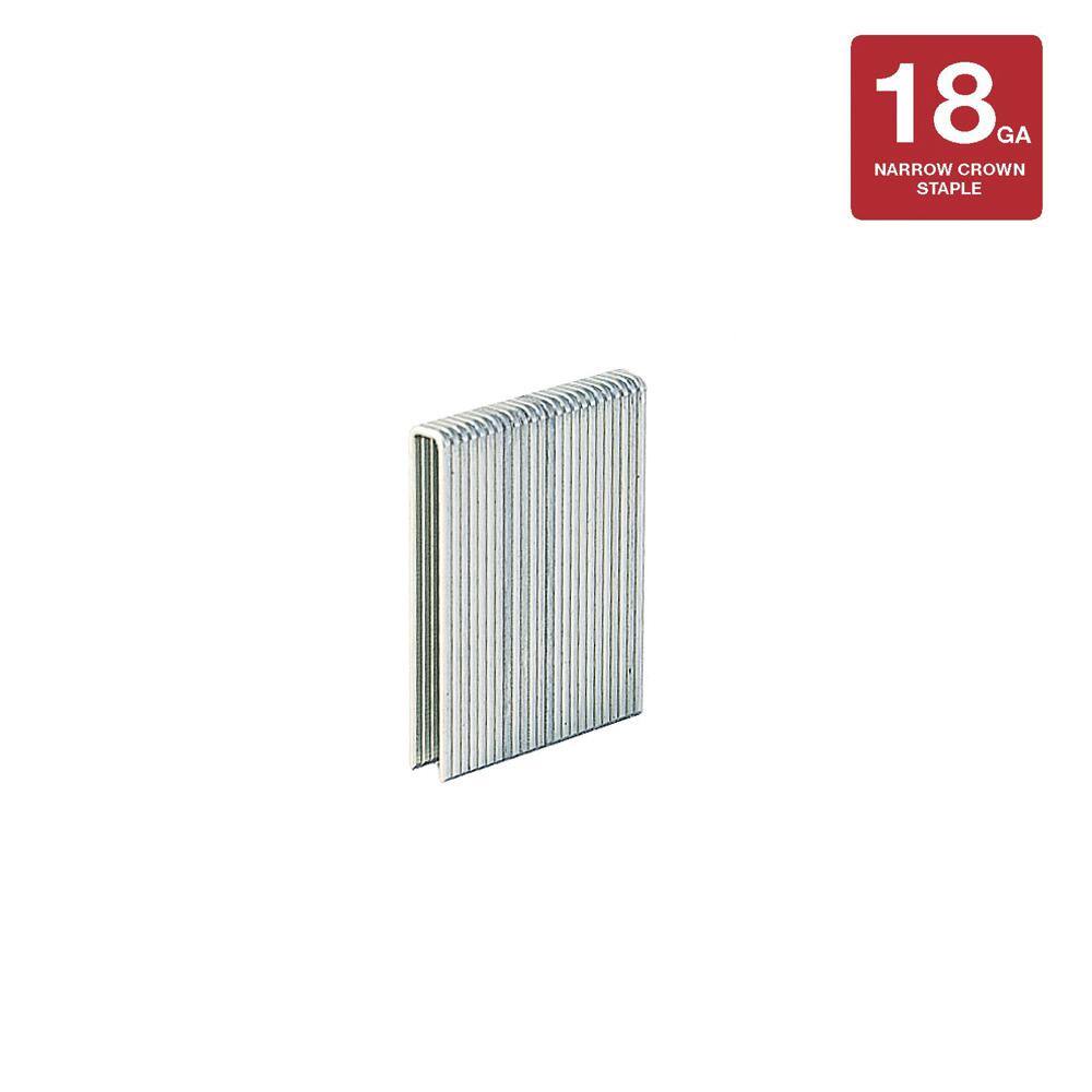 Details about   L08 1/2 Inch Long 18 Gauge 1/4 Inch Narrow Crown Galvanized Staple 5,000 Box 