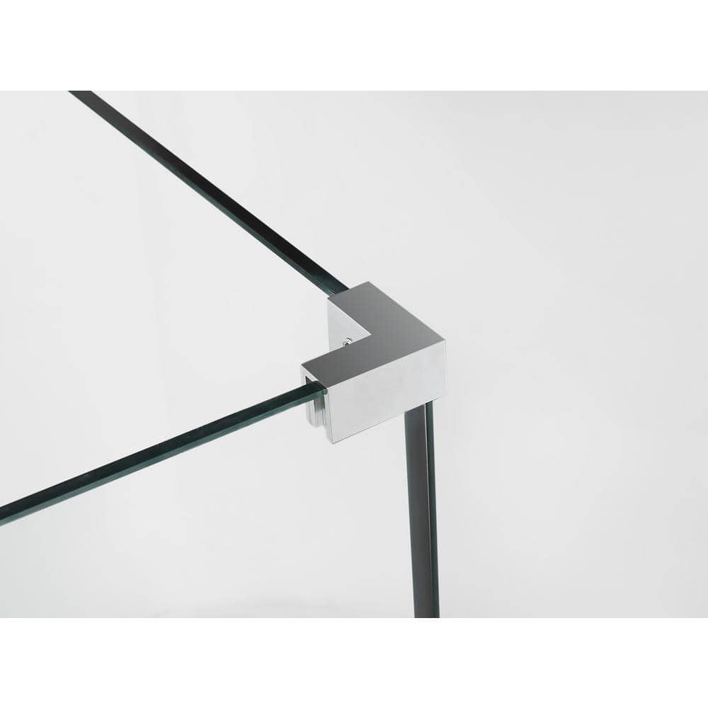 Bromley 72" Frameless Chrome Hinged Shower Enclosure