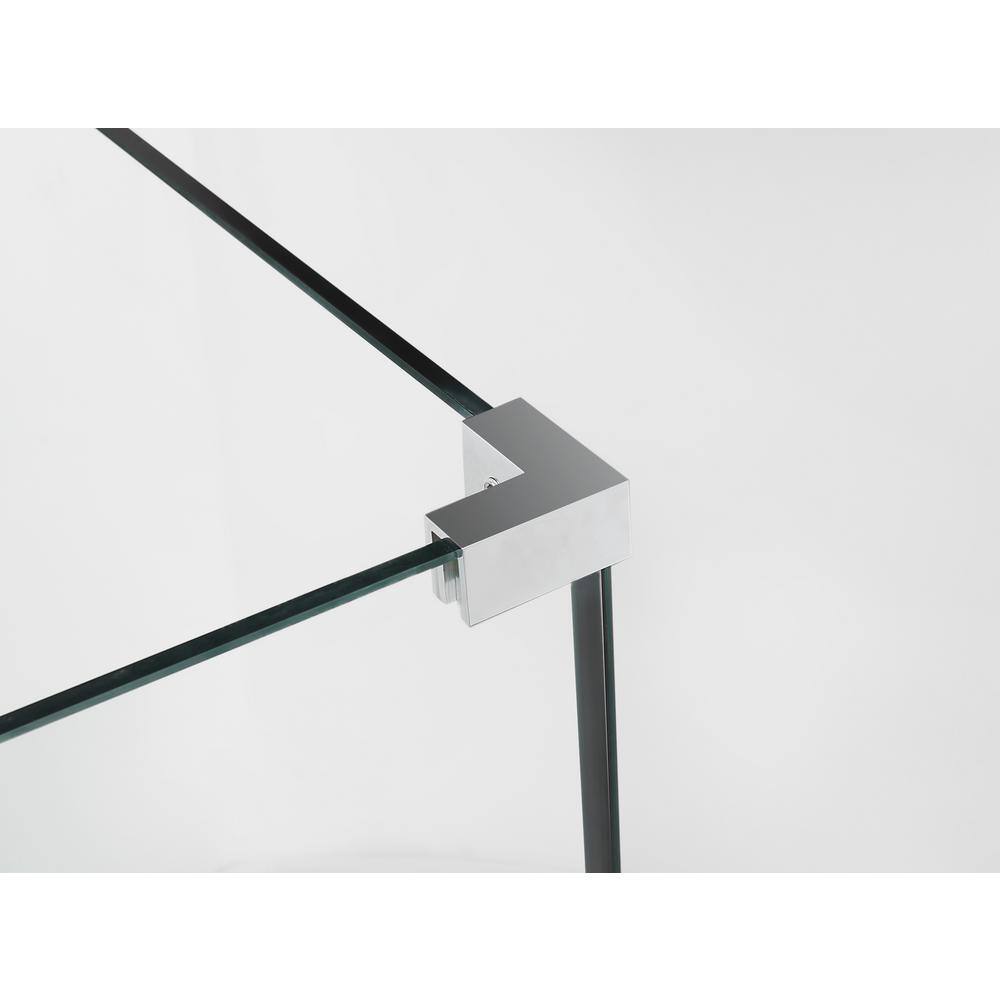 Bromley 48" Frameless Chrome Hinged Shower Enclosure