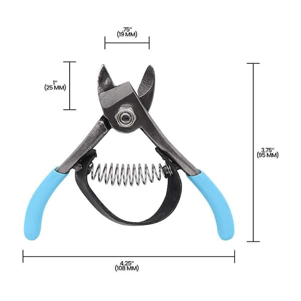 ZENPORT 4.5 in. L Forged Stainless Steel Fuji/Orange Fruit Clipper