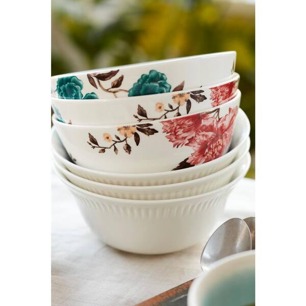 Lenox Butterfly Meadow - Set di 4 ciotole multiuso in melamina, colore: Bianco