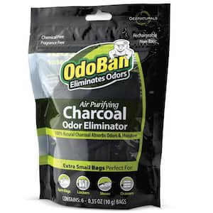10 g Charcoal Odor Eliminators (6 Ct), Natural Odor & Moisture Absorber, Odor Remover Bags for Shoes, Drawers, Gym Bags