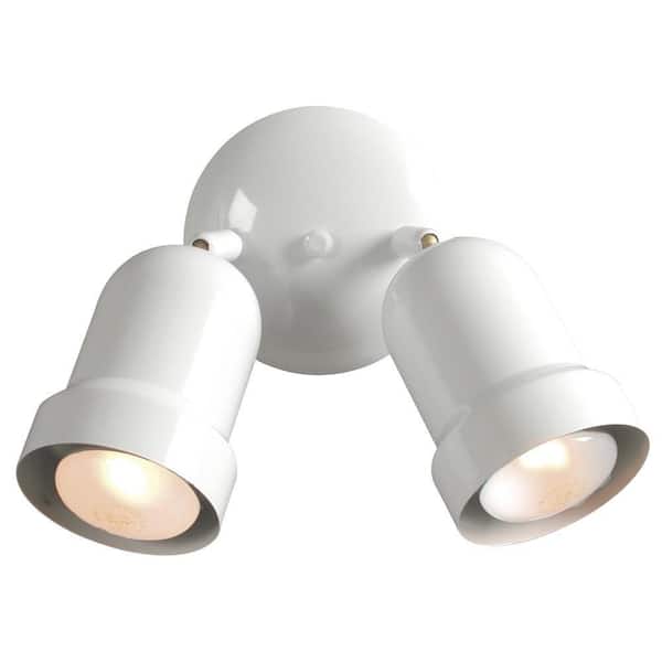 Filament Design Negron 2-Light White Track Head Spotlight with Directional Heads