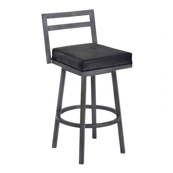 Armen Living Moniq 26 in. Black Bar Stool