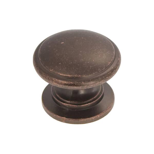 HICKORY HARDWARE Williamsburg 1-1/4 in. Dia Dark Antique Copper Knob (10-Pack)