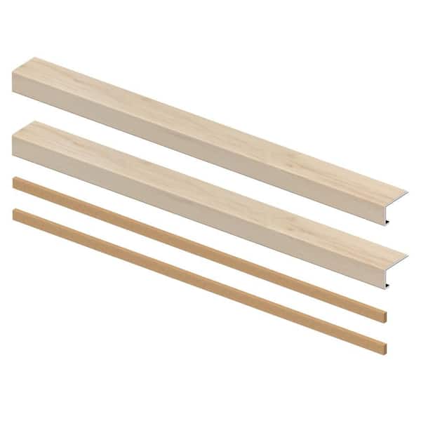 Vesinet 6.5 mm x 46 in. x 4 in. Exact Match Large Square Nose Open Stair Return/Landing Kit (2-Pack)