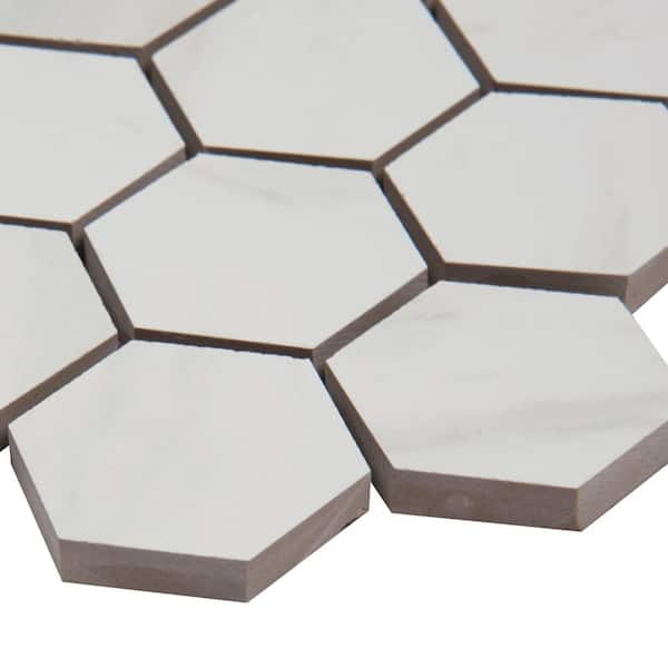 colon　0102 ♡ MSI Kolasus White Hexagon 12.25 in. x 12.25 in. x 10mm