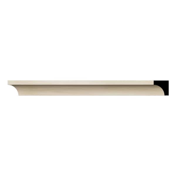 Ekena Millwork WM100 0.69 in. D x 0.69 in. W x 96 in. L Wood (Poplar) Crown Molding